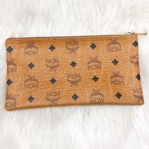 MCM Tan Leather Clutch